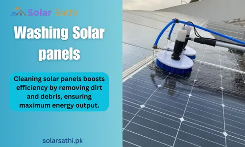 wash solar panel